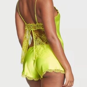 Victoria's Secret Lime Green Chemise Pajama Shorts